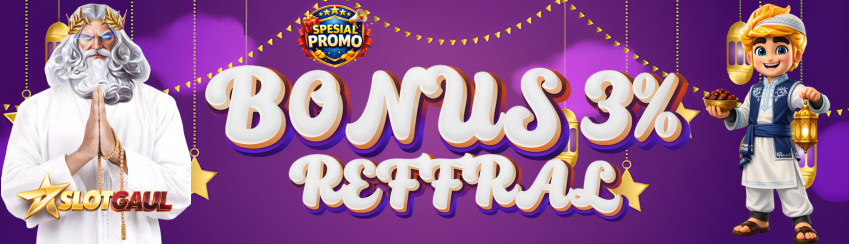 BONUS REFERAL 3%